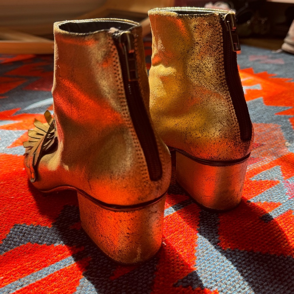 Rachel Comey Gold Bevi Boots - Picture 3 of 6
